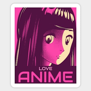 Love Anime Sticker